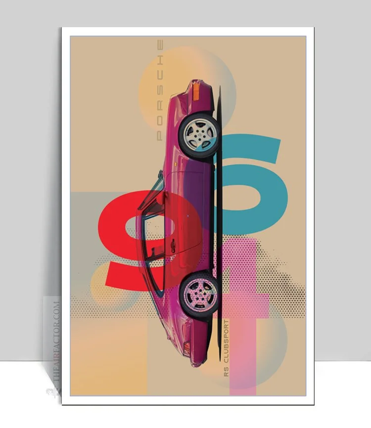 The Air Factor-ALUMINUM POSTERS Porsche 964 Carrera RS clubsport